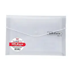 Carpeta fuelle plástica offi esco oe-812 oficio transparente
