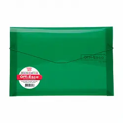 Carpeta fuelle plástica offi esco oe-812 oficio verde