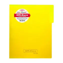 Carpeta legajadora con gancho offi esco oe-808 carta amarillo