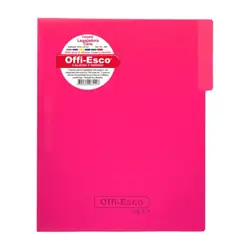 Carpeta legajadora con gancho offi esco oe-808 carta fucsia