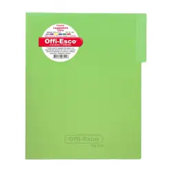 Carpeta legajadora con gancho offi esco oe-808 carta verde limon