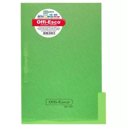 Carpeta legajadora con gancho offi esco oe-809 oficio verde limon