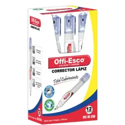 Corrector lápiz offi esco oe-250 x 12