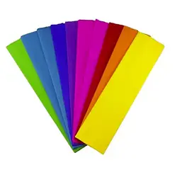 Papel crepe pliego multicolor x 10