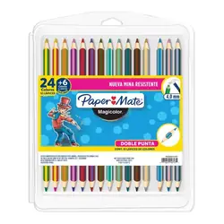 Colores paper mate doble punta 12 und