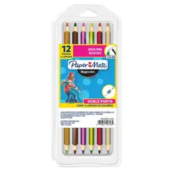 Colores paper mate doble punta 6 und