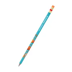 Lápiz mirado hexagonal candy pop hb2 niña turquesa