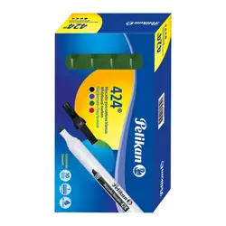 Marcador pelikan borrable 424 verde x 10