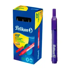 Marcador pelikan permanente 418 morado 10 und