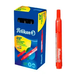 Marcador pelikan permanente 418 rojo 10 und
