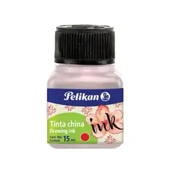 Tinta china pelikan 15ml roja