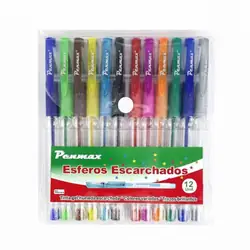 Bolígrafo penmax escarchado x 10