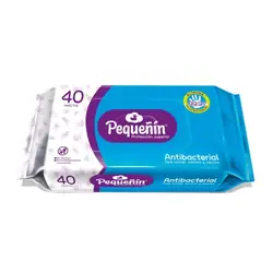 Toallitas humedas pequeñin antibacterial aloe vitamina e x 40