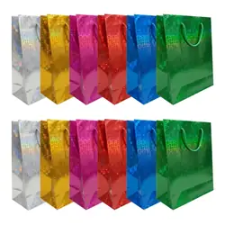 Bolsa de regalo holográfica primavera m x 12