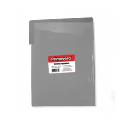 Carpeta plastica legajadora primavera carta gris