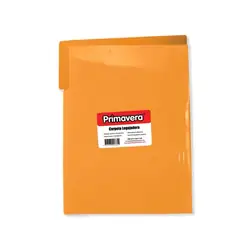 Carpeta plastica legajadora primavera carta naranja