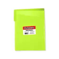 Carpeta plastica legajadora primavera carta verde limon