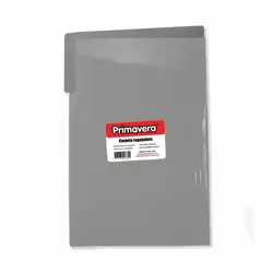 Carpeta plastica legajadora primavera oficio gris