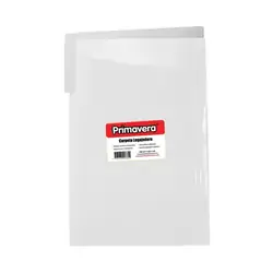 Carpeta plastica legajadora primavera oficio transparente