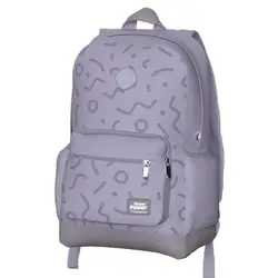 Morral juvenil primavera macaron impreso lila