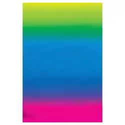 Cartulina degrade 1/2 amarillo azul fucsia
