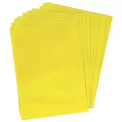 Papel silueta 1/8 amarillo 10 und