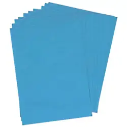 Papel silueta 1/8 azul cielo 10 und