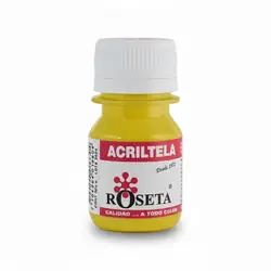 Pintura acrílica acriltela roseta amarillo cadmio