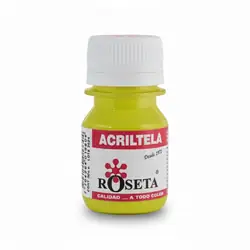 Pintura acrílica acriltela roseta amarillo limón