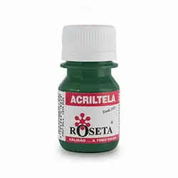 Pintura acrílica acriltela roseta verde hierba