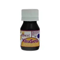Pintura vitraseta roseta violeta