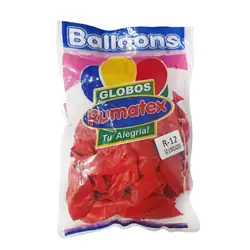 Globo rumatex standard r-12 rojo 50 und