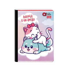 Cuaderno cosido qnota niña cuadriculado 100h