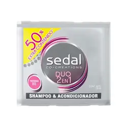 Champú sedal sobre dúo