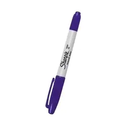 Marcador sharpie doble punta morado