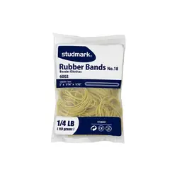 Bandas de caucho en bolsa studmark 1/4 libra no.18 clásico