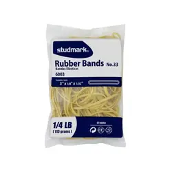 Bandas de caucho en bolsa studmark 1/4 libra no.33 clásico