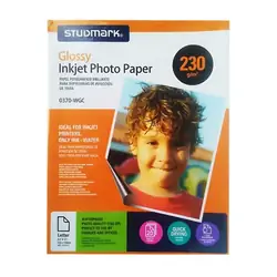 Papel fotográfico studmark 230gr carta x 20