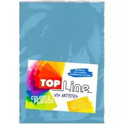 Fomi top line liso 1/8 azul cielo x 10
