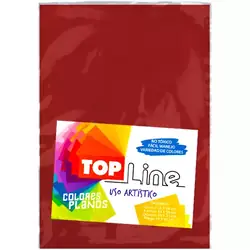 Fomi top line liso 1/8 rojo x 10