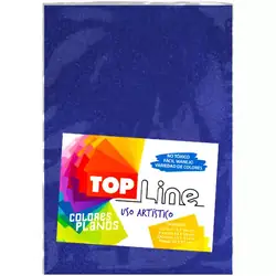 Fomi top line escarchado 1/8 azul rey 10 und