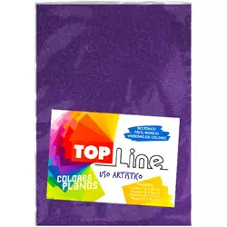 Fomi top line escarchado 1/8 morado x 10