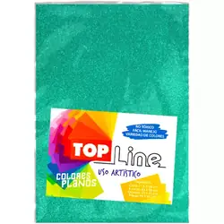Fomi top line escarchado 1/8 turquesa x 10