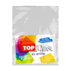 Fomi top line escarchado carta blanco x 10