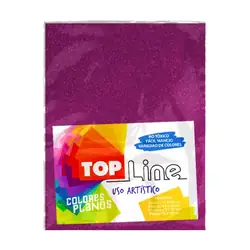 Fomi top line escarchado carta fucsia x 10