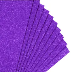 Fomi top line escarchado pliego morado x 10