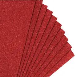 Fomi top line escarchado pliego rojo x 10