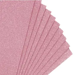 Fomi top line escarchado pliego rosado x 10