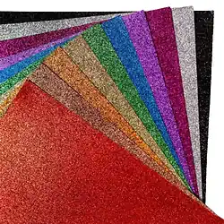 Fomi top line escarchado pliego multicolor x 10