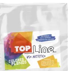 Fomi top line liso 4 cartas blanco x 10